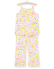 White flower print tank top and pants REFAPYJLON / 23SH11HAPYJ000