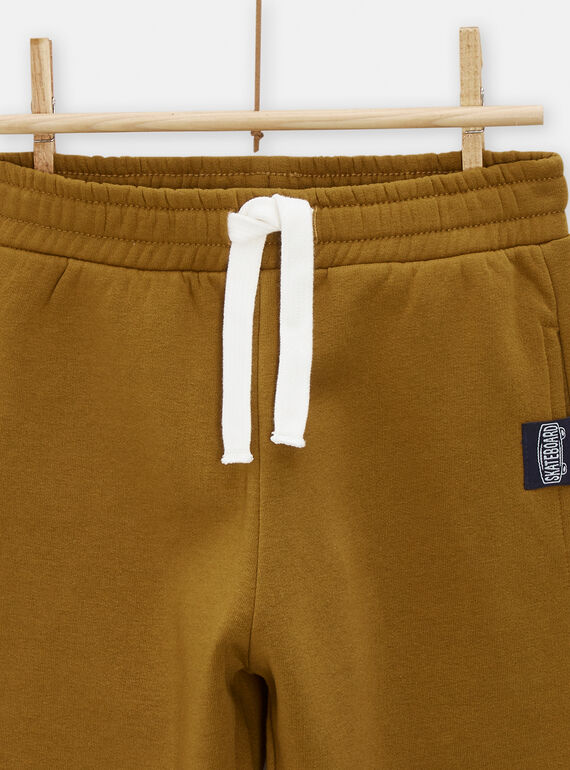 Boy's sepia jogging top TOJOJOB3 / 24S90281JGBI814