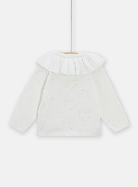 Off white CARDIGAN TICRICAR / 24SG09L1CAR001