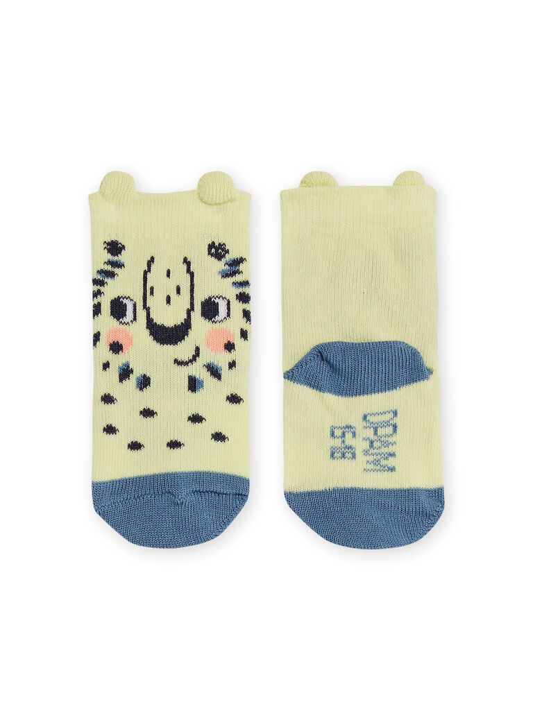 Yellow socks with lions design baby boy NYUMOCHO1 / 22SI10N2SOQB115