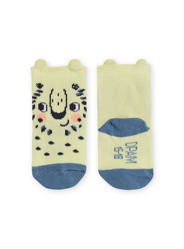 Yellow socks with lions design baby boy NYUMOCHO1 / 22SI10N2SOQB115