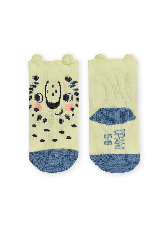 Yellow socks with lions design baby boy NYUMOCHO1 / 22SI10N2SOQB115