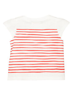 Baby girls' printed short-sleeved T-shirt FITOTI2 / 19SG09L2TMC000