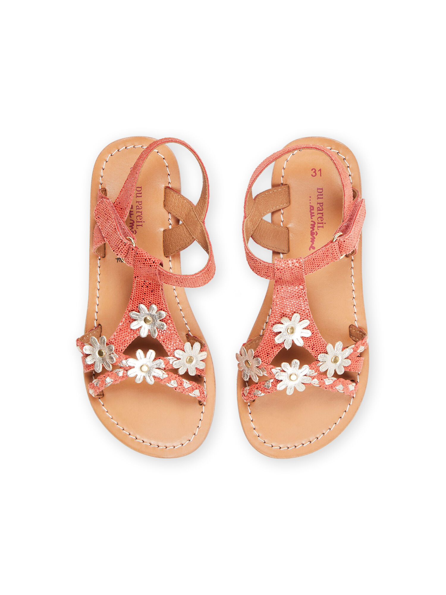 Nu pieds et Sandales pour fille Chaussures cuir enfant et b b