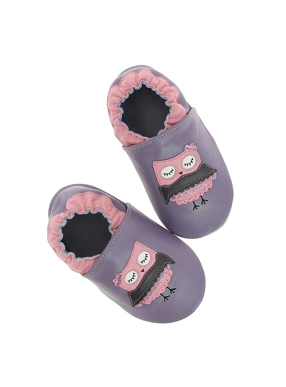 Baby girls' leather slippers CNFCHOUET / 18SK48X2D3S708