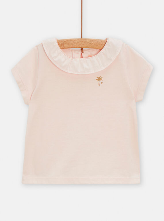 Plain pink brassiere for baby girls TIJOBRA6 / 24SG09D2BRAD310