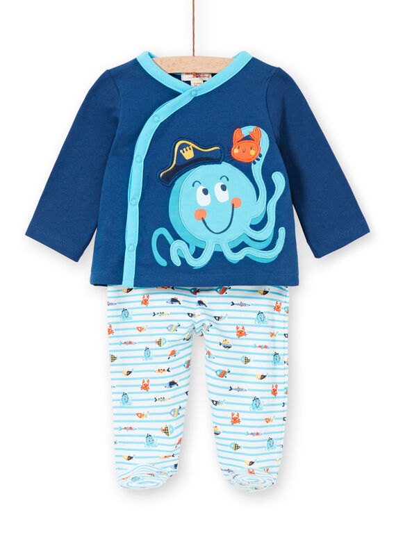Octopus brushed fleece boy's pyjamas LEGAPYJPIE / 21SH1451PYJC230