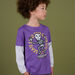 Purple skeleton long sleeve t-shirt