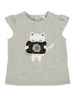 Baby girls' short-sleeved T-shirt CIBENTI / 18SG09G1TMC099
