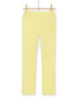 Yellow jeggings in dyed garment LAJOJEG4 / 21S90141D2B116