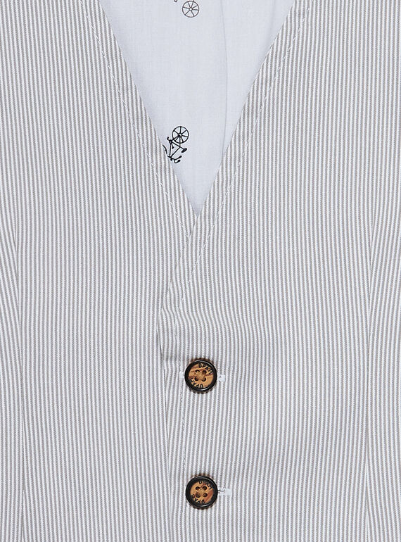 Grey Sleeveless Jacket JOPOEGIL / 20S902G1GSM940