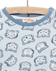 Baby Boy Blue & White Reversible T-shirt NUMOTEE2 / 22SG10N2TML020
