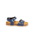 Navy blue sandals child girl NANULEA / 22KK3545D0E070