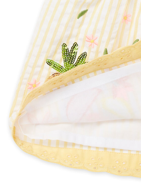 Sunny yellow DRESS NIHOROB3 / 22SG09T1ROB102