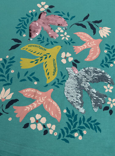 T-shirt animation irondelle magic sequins for girl  VAKLITEE3 / 24W90143TML215