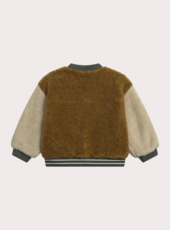 Brown KIDS CARDIGAN XOCOGIL / 25W902O1GIL821