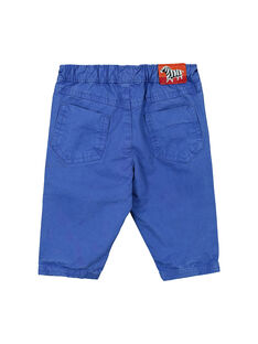 Baby boys' blue trousers FUJOPAN2 / 19SG1032PANC207