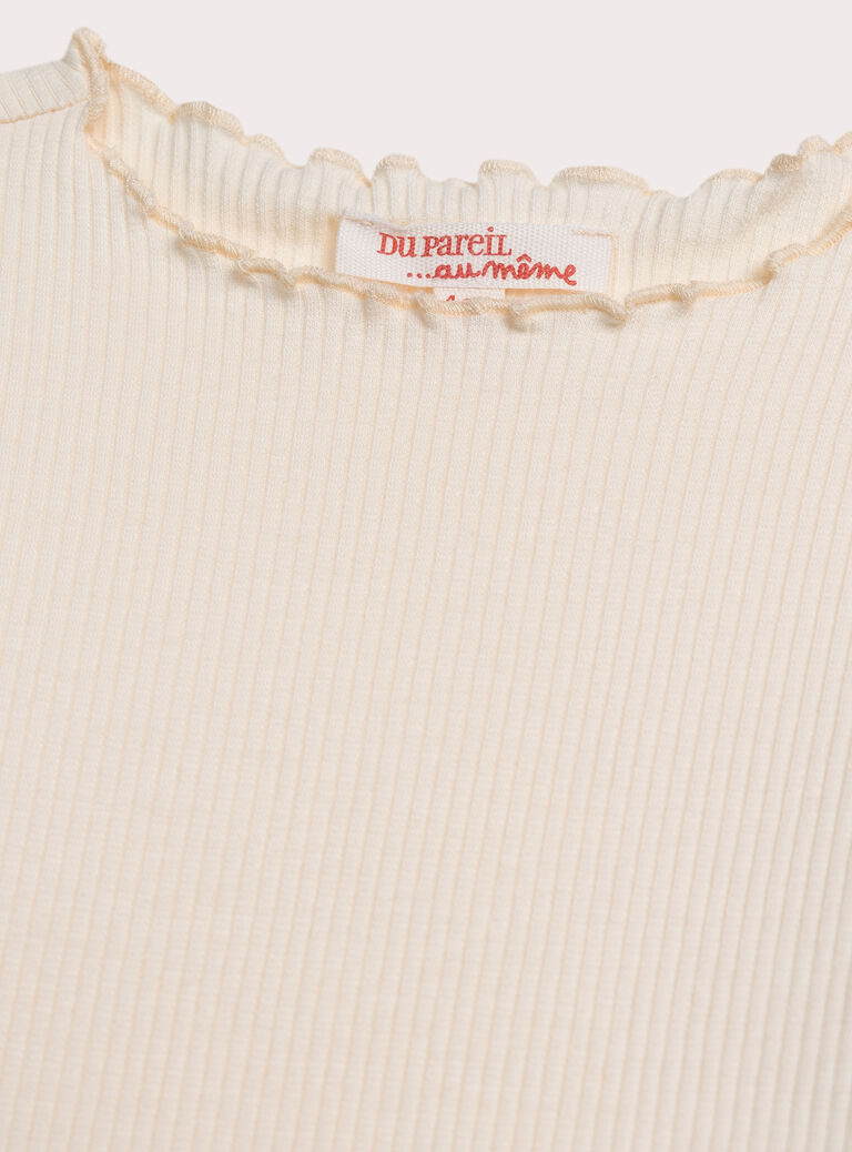 Dark off white TEE SHIRT LS XAJOTEE8 / 25W901F6TML003