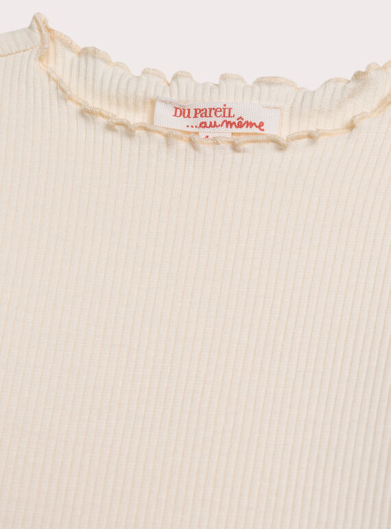 Dark off white TEE SHIRT LS XAJOTEE8 / 25W901F6TML003