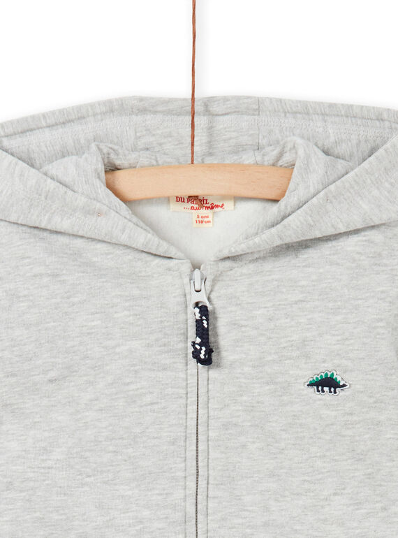 Jogging top - child boy - mottled grey LOJOJOH2 / 21S90244JGHJ922