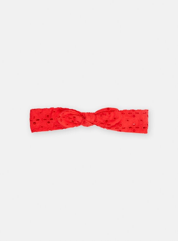 Red headband for baby girl TYICLUBAN / 24SI09O1BANF505