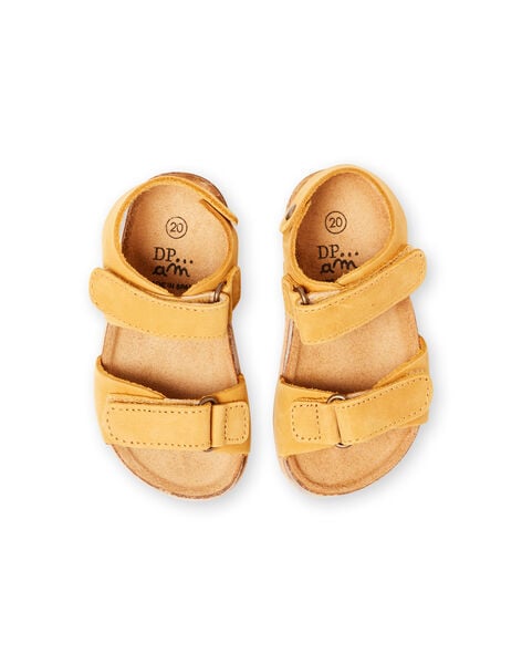Baby boy yellow sandals LBGNUJAUNE / 21KK3852D0E010