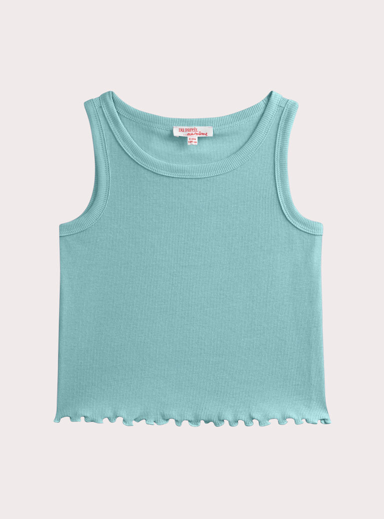 Lagoon blue TANK TOP WAJODEB1 / 25S901M3DEB210