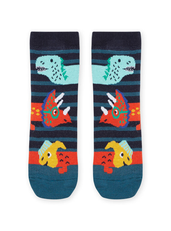 Socks with dinosaur print and stripes PYOPRICHO / 22WI02P1SOQ705