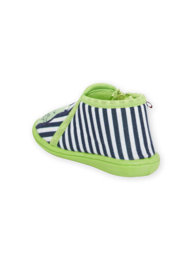 Green, black and white baby boy booties NUPANTGREN / 22KK3821D0A000