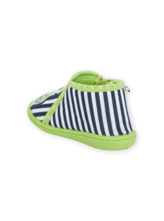 Green, black and white baby boy booties NUPANTGREN / 22KK3821D0A000