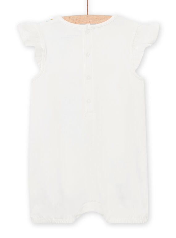 Baby girl ecru  jumpsuit NEFIGREKOA / 22SH13H6GRE001