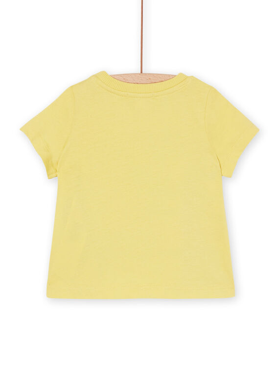 Yellow amber t-shirt with hammerhead shark pattern RUPOPTI2 / 23SG10X1TMCB101