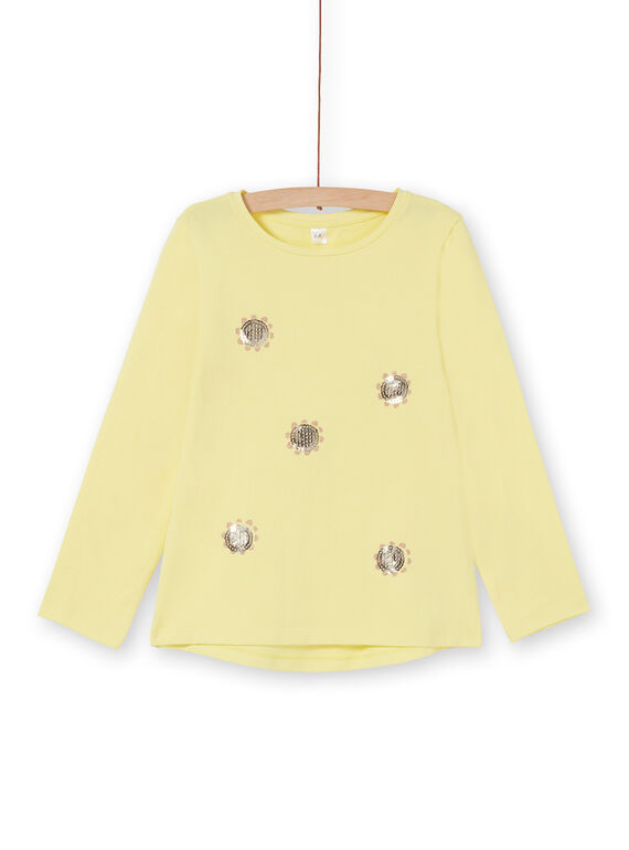 Long sleeved t-shirt with sequins LAJOTEE5 / 21S90135D32116