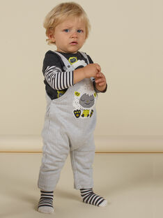 Baby boy grey chevron overalls MUHISAL / 21WG10U1SAL943