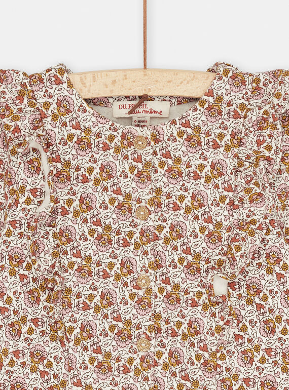 Ecru tunic and leggings SICOUENS / 23WG09L1ENS001