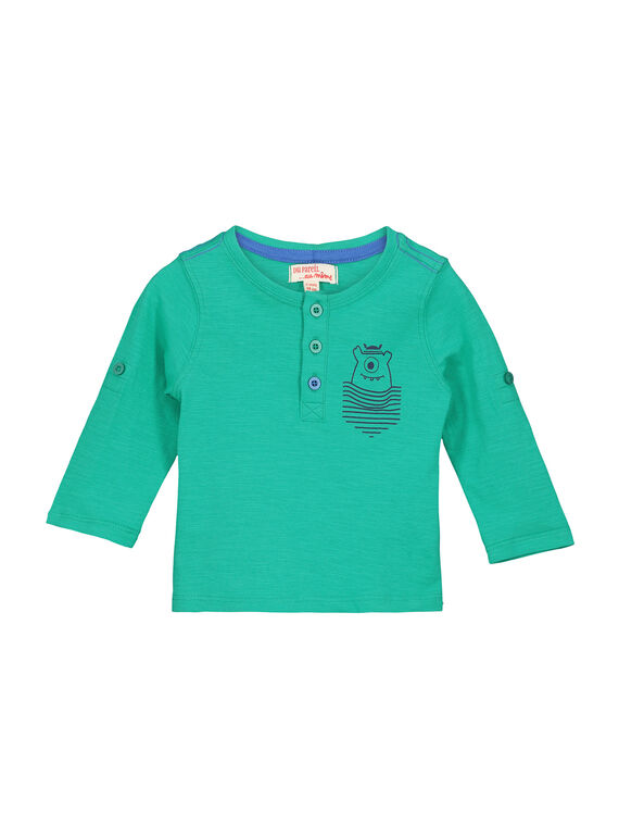 Baby boys' grandad collar T-shirt FUJOTUN4 / 19SG1034TML630