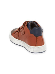 Camel leather sneakers child boy MOBASNEWTAN / 21XK3674D3F804