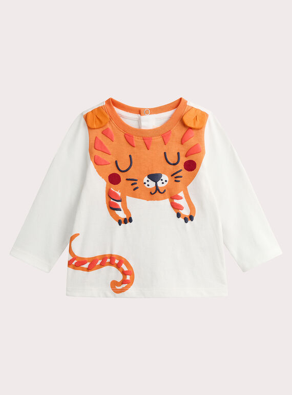 Tiger animation T-shirt for baby boy  VUKOTEE2 / 24WG1031TML001