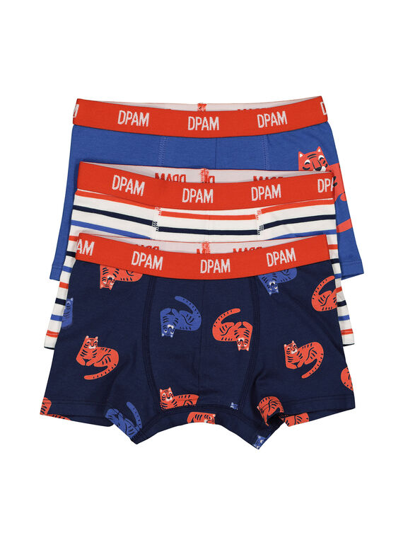 Pack of boys' boxer shorts FEGOBOXPAN / 19SH1253BOX000