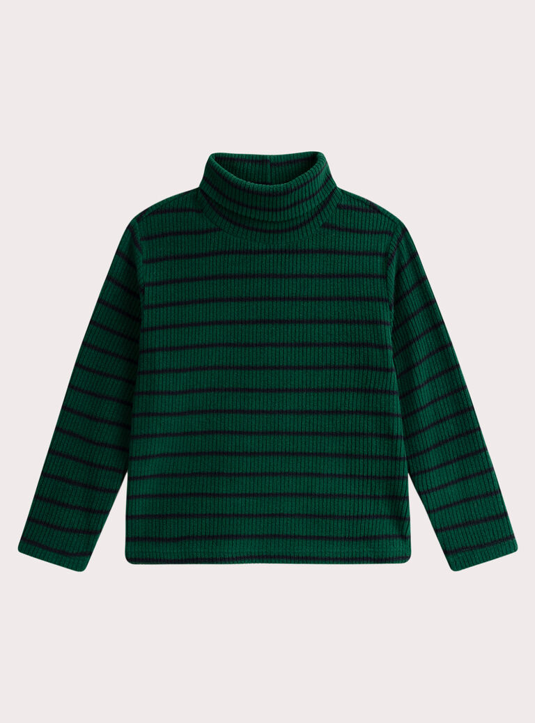 Green TURTLE NECK VOJOSOUP3 / 24W902K3SPLG626