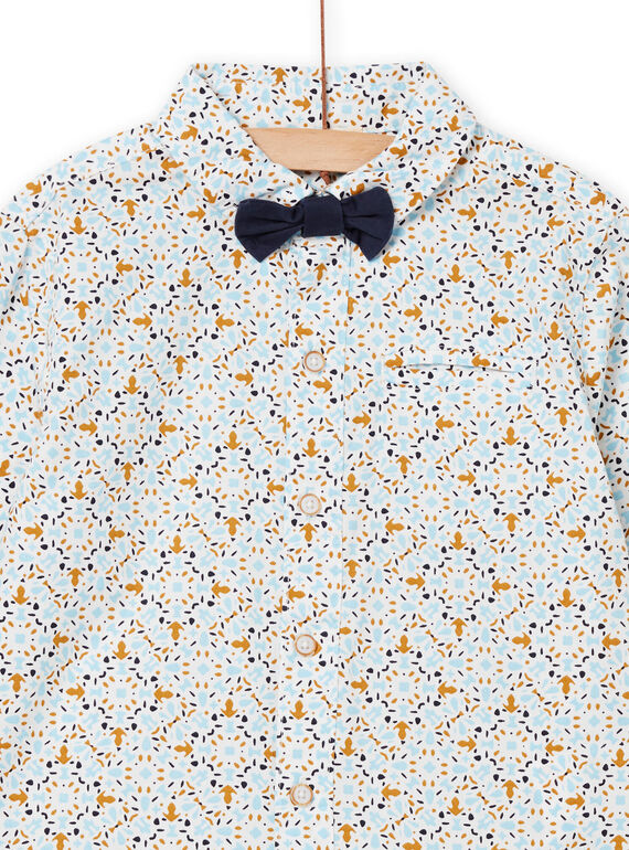 Blue and orange shirt and bow tie child boy NOSOCHEM / 22S902Q2CHM001