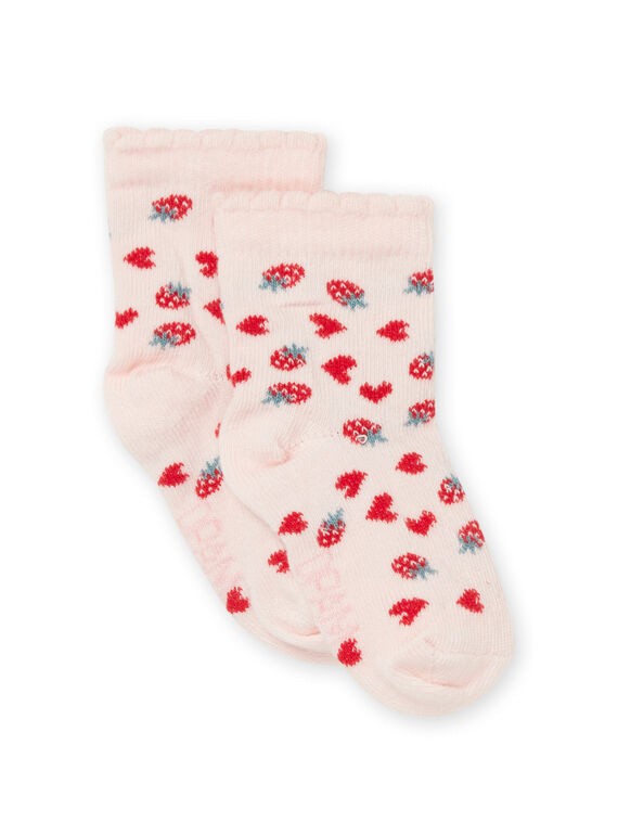 Strawberry and heart print socks RYIJOSOQ3 / 23SI0976SOQD310