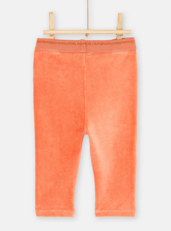 Orange corduroy pants SICOUPAN2 / 23WG09L2PANE406
