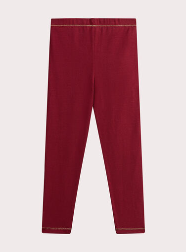 Red leggings for girls  VYAJOLEG4 / 24WI01G1CALF529