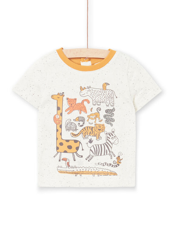 T-shirt sleeves ecru chiné baby boy LUTERTI2 / 21SG10V4TMC006