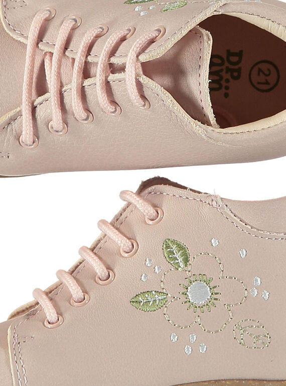 Baby girls' smart leather boots FBFBOTFLEU / 19SK3731D0F030