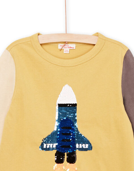 Reversible T-shirt with rocket animation and sequins PORETEE4 / 22W902T4TMLB112