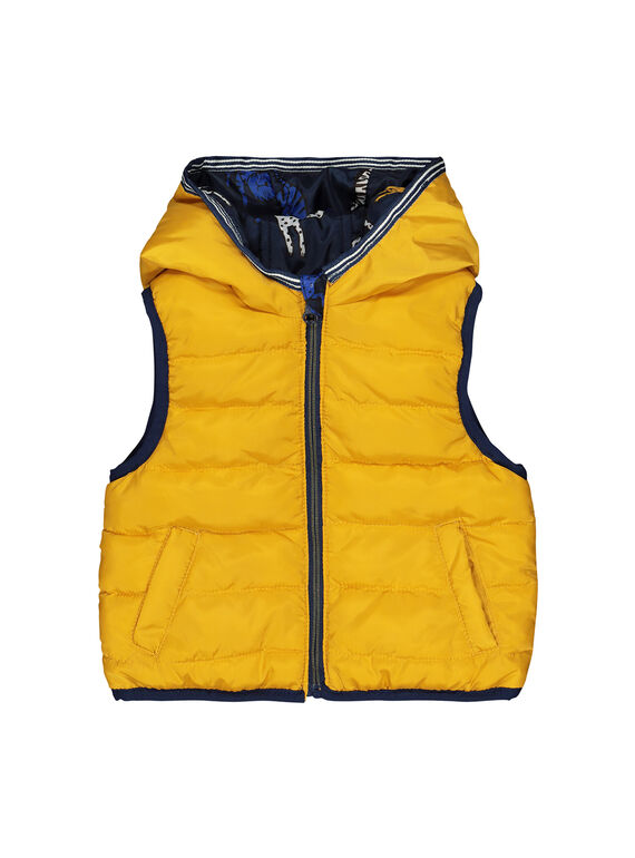 Baby boys' hooded padded jacket FUGROBLOU1EX / 19SG10X1PAR070
