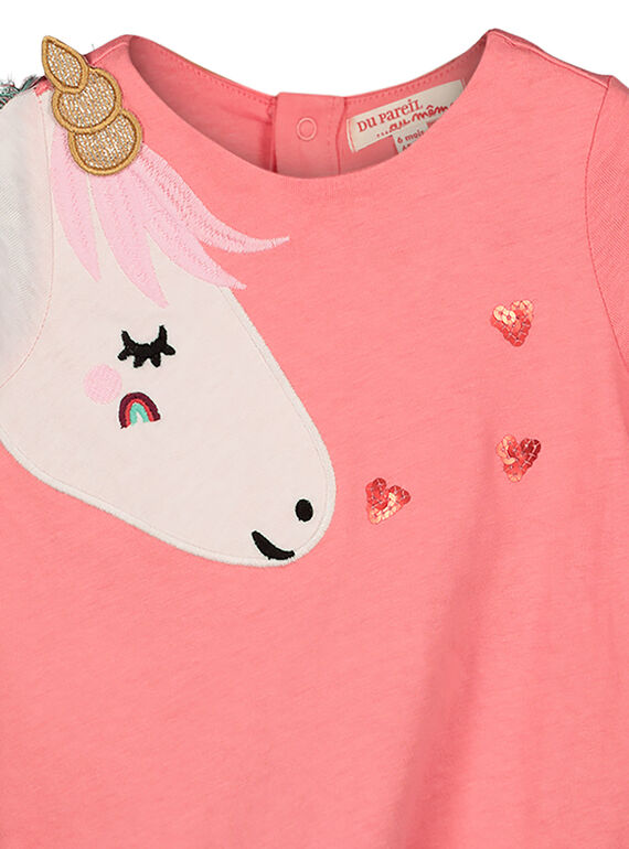 Baby girls' long-sleeved T-shirt GIVETEE / 19WG0921TMLD323