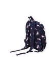 Girl's backpack with unicorn, flower and bird print MYACLABAG / 21WI01G1BESC205